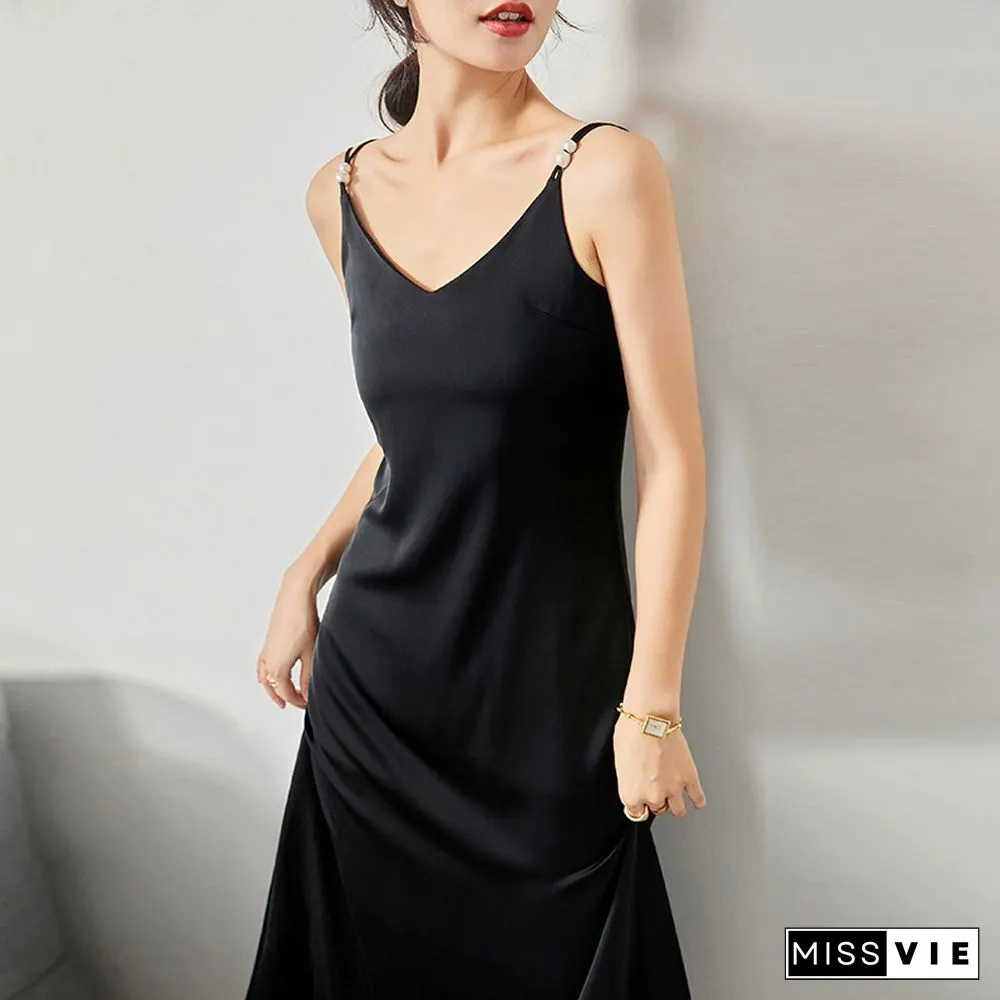 Elegant Dresses For Women Long Summer Dress Sleeveless Suspenders Sexy