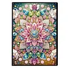 2pcs Flowers Partial DIY 50 Pages A5 Diamond Painting Notebook for Study Home