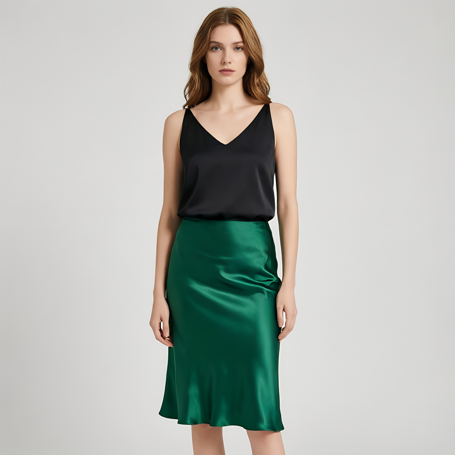22 MM 100% Mulberry Silk Skirt Midi  REAL SILK LIFE