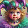 Diamond Painting-5D Full Round Drill Clown(40*40 CM)