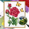 Flower - 9CT Partial Beaded Cross Stitch Kit(30x35cm)