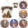 Double Sided Effect Christmas Special Shape Snowman Diamond Painting Hanging Pendant Decor Kit