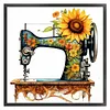 Sewing Machine-11CT Stamped Cross Stitch 45*45cm/17.72*17.72in