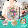(Pre-Framed)Flower Cross-Special Shape Diamond Painting Kit(29x29cm)