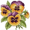 (Stamped/Counted) Flower Of Happiness - 14CT Cross Stitch 17*17cm/6.69*6.69in(Brand)