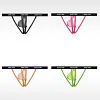 Men's Low-Rise Sexy Ice Silk U-Shaped High-Cut Hollow Thong