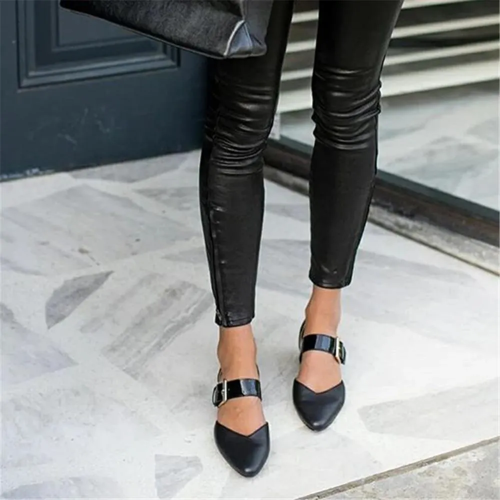 Women's Simple Buckle Casual High Heels