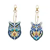 2PCS/SET 5D DIY Diamond Painting Double-side Special Drills Keychain Slap Luminous Kits