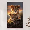 (Big Size)Leopard - 11CT Stamped Cross Stitch - 40*65cm - Animal
