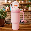 24oz Stainless Steel Whale Fountain Tumbler Perfect for Kids Teens and Adults