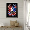 Independence Day Fireworks 250-Full Round Diamond Painting 40*50cm