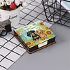 5D Dachshund DIY PU Diamond Painting Notecard Box with 160 Sheets Paper Holder