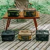 Waterproof Camping Storage Bag & Multi Pocket Outdoor Crossbody Bag(Light Green)