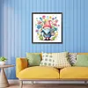 >SALE<5D DIY Partial Special Shaped Drill Diamond Painting Flower Gnome Decor 30x30cm