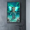 （Big Size）Butterfly Elephant-Full Square Diamond Painting 40*70cm