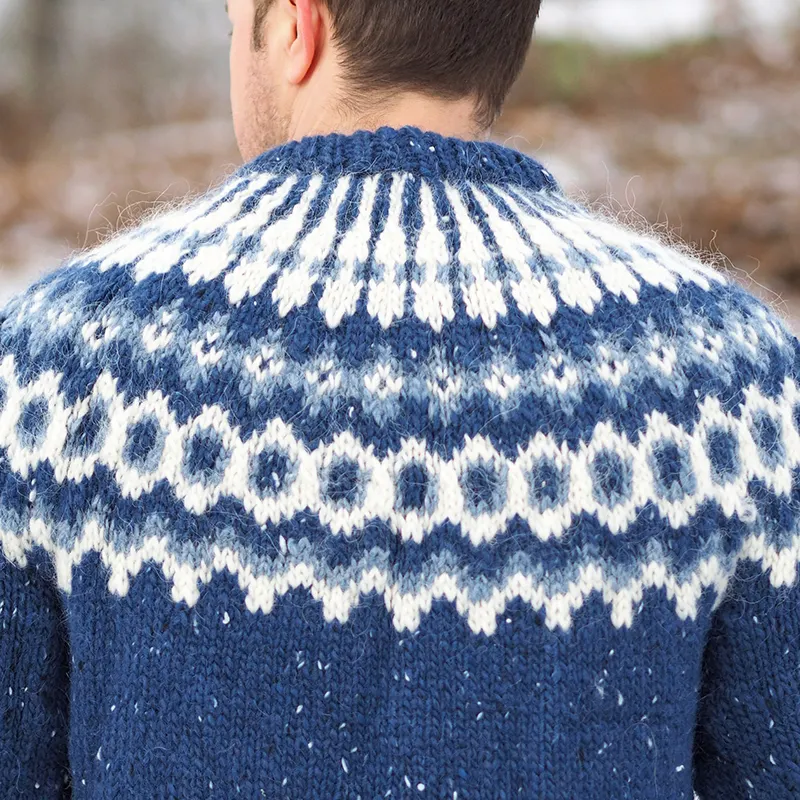 Blue Icelandic Vintage Sweater