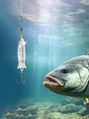 5pcs Metal Spoon Spinner Fishing Lure Fishing Wobblers Hard Bait Gifts for Dad