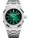 Silver 904L Steel Smoked Green Dial - Watch - 39mm