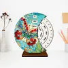 Butterfly Diamond Painting Unique Wooden Rotating Calendar for Home Office