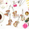 5pcs Diamond Painting Keyring Kits DIY Keychain Bag Pendant Kits