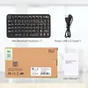 Mini Bluetooth Keyboard, Portable Wireless Keyboard with Rechargeable Backlight