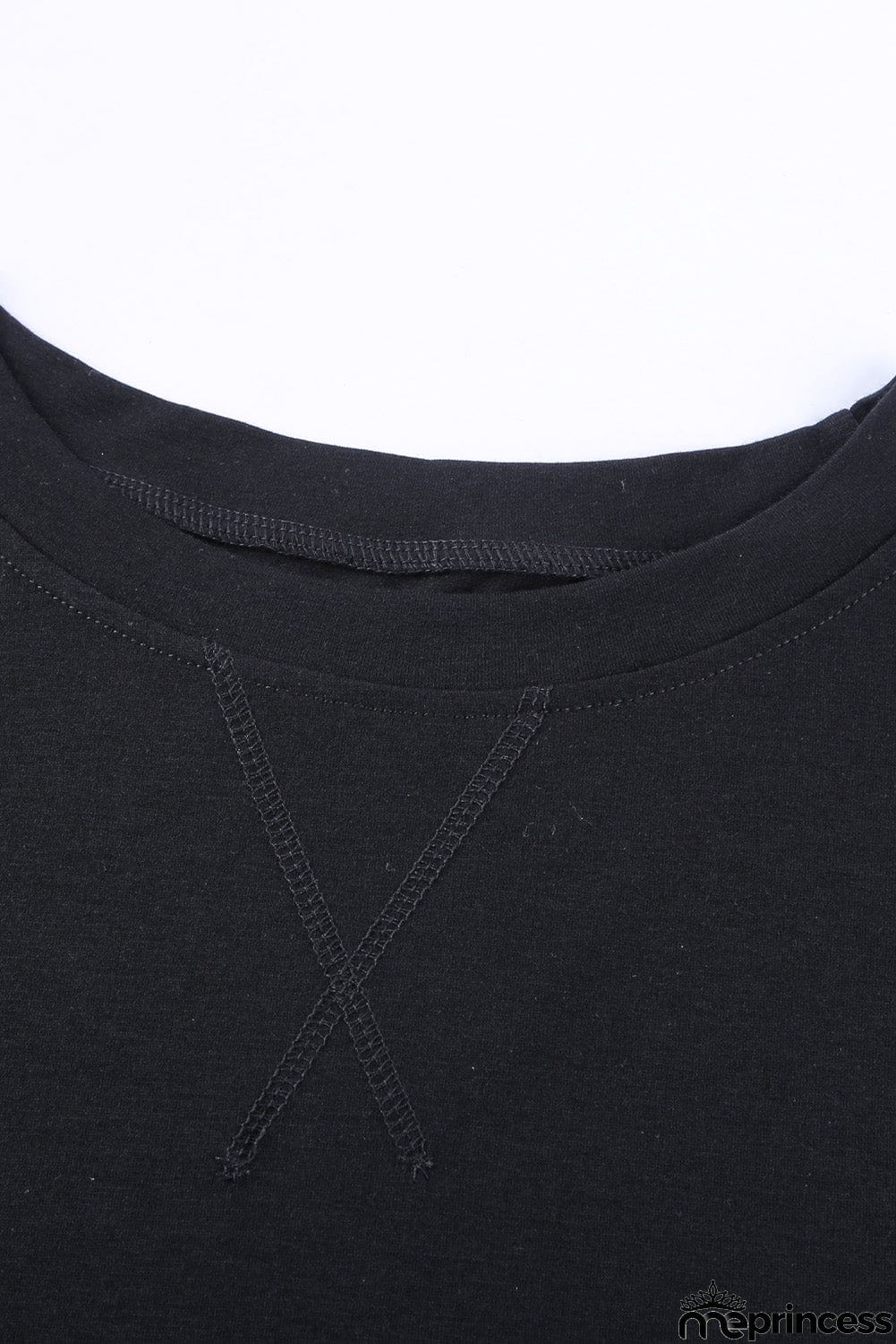 Round Neck Short Sleeve Solid Color Tee