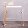 Adjustable Wooden Sewing Cross Stitch Frame Tabletop Embroidery Floor Stand