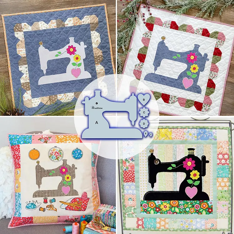 Cute Sewing Machine Template Set (6PCS)