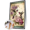 Hummingbird  Flowers-Paint by Numbers Acrylic Painting 40*60CM(Poster style）