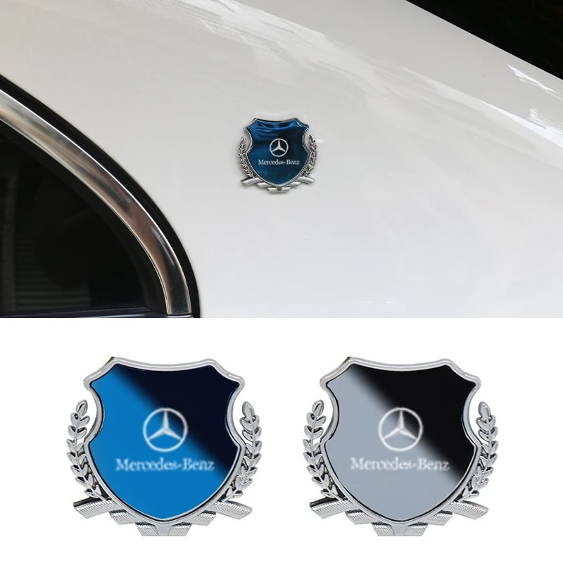 Car exterior modification rhinestone metal car emblem stickers（2PCS）
