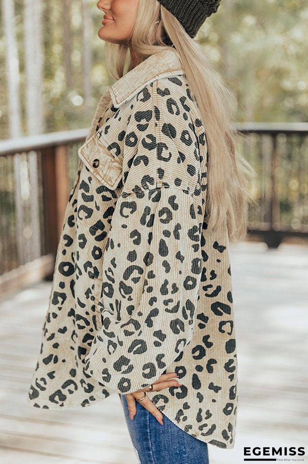 Fashion Leopard Print Coat Women | EGEMISS