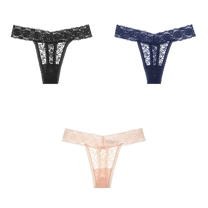 Sexy Panties Woman's Thongs Lace Underwear For Woman G-String Ladies Plus Size Lace Sexy Female Underwear Woman BANNIROU