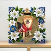 Special Shape Flower Diamond Painting Picture Photo Frame Diamond Art Tabletop Decor