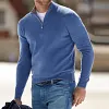 Pull Zipp&eacute; Et Col Montant Pour Hommes