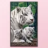 Tigers - 9CT Full Beaded Cross Stitch Kit(35x58cm)