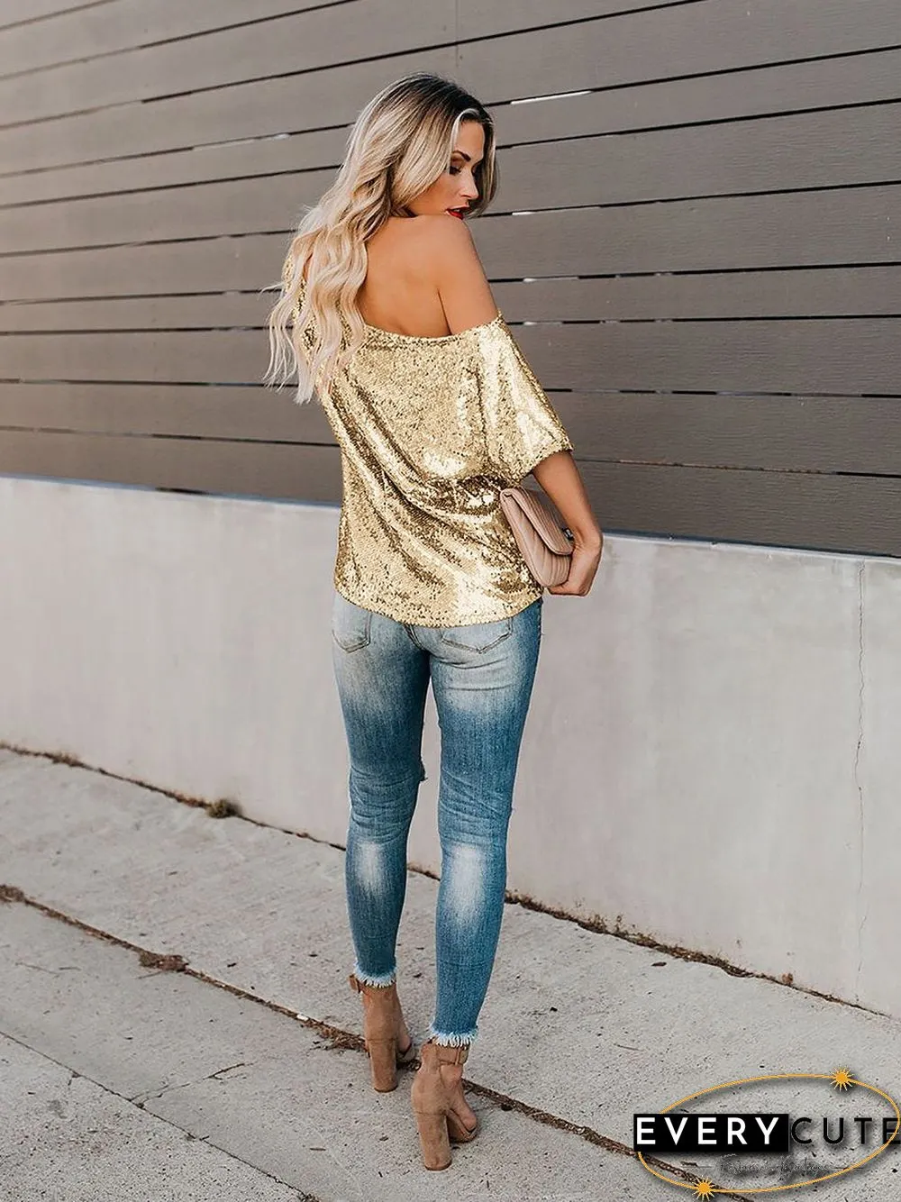 One Step Ahead Sequin Top