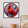 Cardinal Glass Painting-Paint by Numbers Acrylic Painting 40*40CM