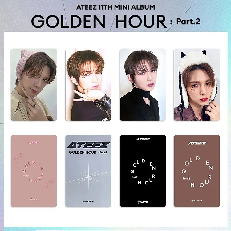 Ateez Golden Hour Part.2 Poca Makestar Sunflower Benefit Photocard