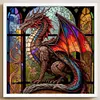 Colorful Dragon - 11CT Stamped Cross Stitch 40*40cm/15.75*15.75in