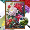 Peony - 9CT Partial Beaded Cross Stitch Kit(50x71cm)