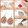 8 Pairs Double Sided Diamond Painting DIY Earring Making Kit for Women Girls