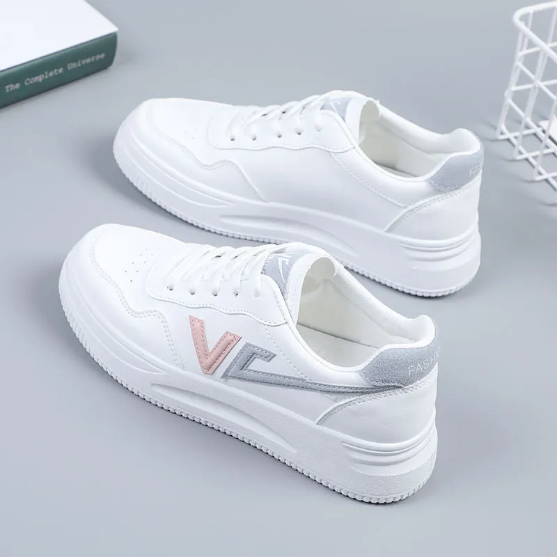 Vulcanized shoes sneakers women shoes solid color ladies flat shoes 2022 mesh women's sports comfortable breathable white shoes