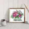 Peony-14CT Stamped Cross Stitch 31*29cm/12.2*11.42in