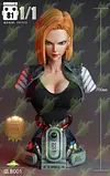 1:1 Scale ANDROID 18 (Lazuli) - Dragon Ball Resin Statue - Green Leaf Studios