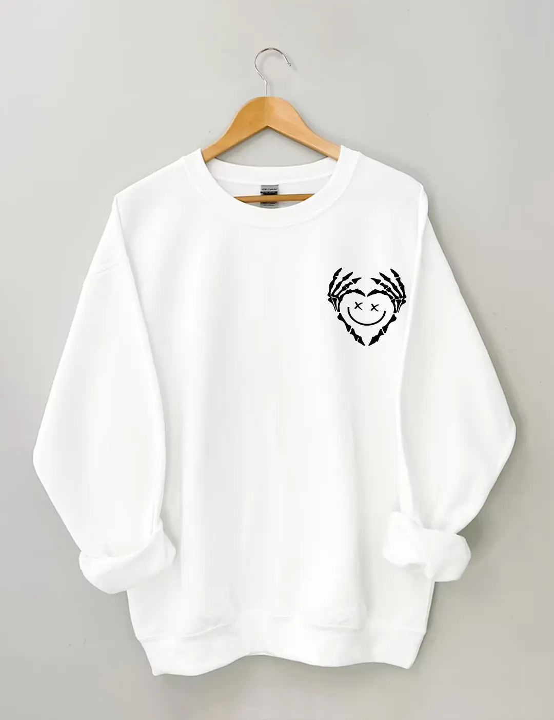 Stay Positive With Skeleton Sweatshirt