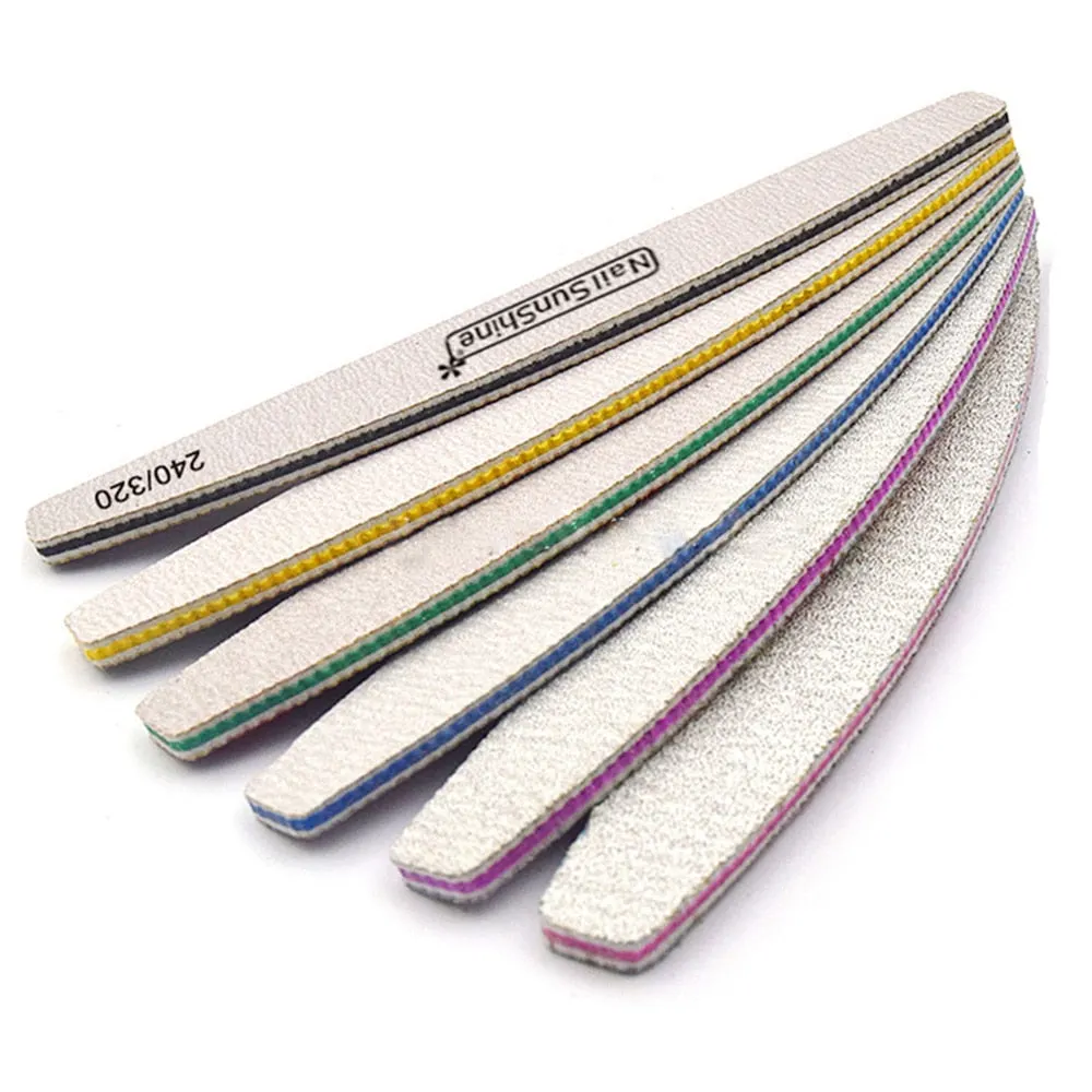 1Pcs Hot sale Wooden Nail Files Sanding Buffer Double Sided Nail Care Portable Professional Pedicure Manicure Beauty Tool