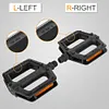 2 Pairs Bike Flat Pedals & Reflector Non-Slip Bike Pedals for Road Mountain Bike