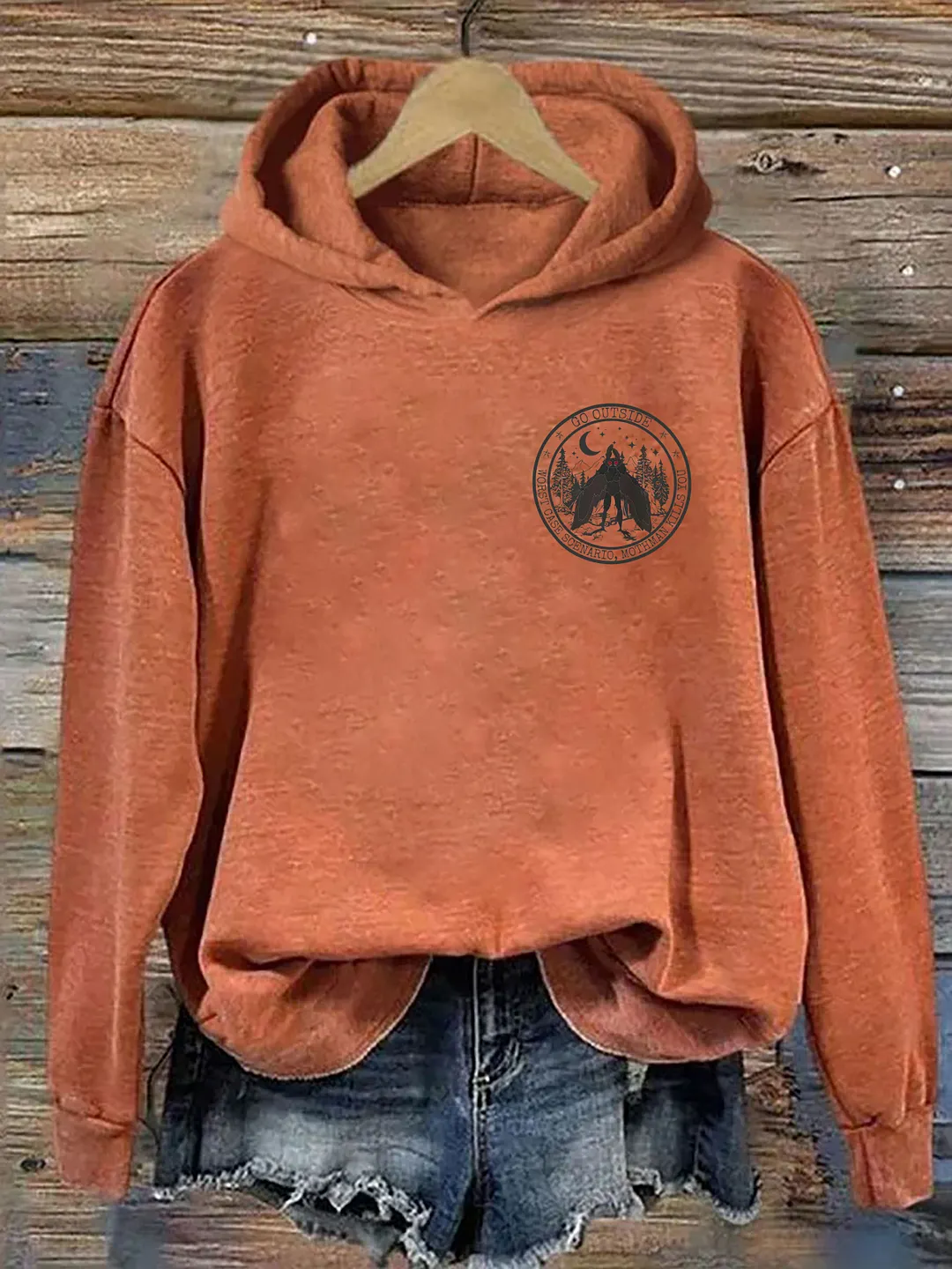 Go Outside Worst Case Scenario Mothman Hoodie 