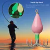 10pcs Squid Jigs Hooks Cuttlefish Bait Fishhook (Pink Luminous 30g)