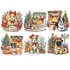 (US Local)6pack Xmas Dog-Special Shaped Diamond Painting Kit(30x30cm)